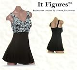 It Figures! Slender Thighs Collection Cache Swimdress Swimsuit RETAIL VALUE $110
