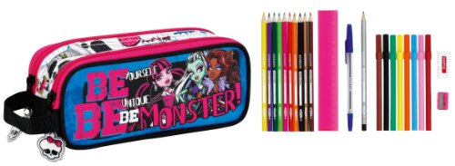 Imagen principal de Safta 811340707 - Portatodo doble lleno, diseño Monster High