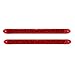VISION LED Pair of Multi-Function Stop Turn Tail Marker Trailer Light LED Bar Truck Waterproof Assembled in The USA, Red