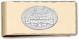 St. Louis Cardinals 2006 World Series Champions 5/8' Sliver Logo on Gold Plated Money Clip