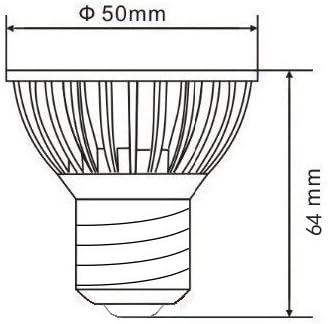 Xpeoo E27 E26 Non-dimmable 6w Led Spot/flood/tracking Lights Lamp Bulbs Base Socket Energy Saving 50w Halogen Warm White 85-265v (E27 Non-dimmable Warm White)