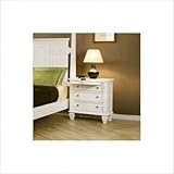IMAGE OF Glenmore Three Drawer Nightstand in White