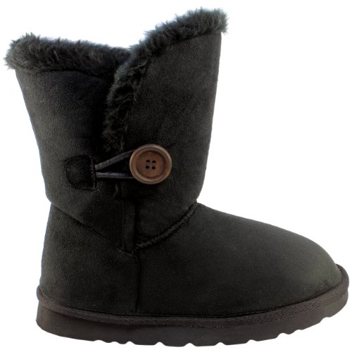 Womens Fur Lined One Button Winter Snow Boots product image