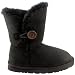 Womens Fur Lined One Button Winter Snow Boots