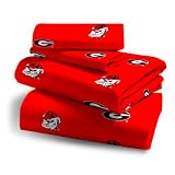 Georgia Bulldogs Sheet Set-Rotary Solid-Twin