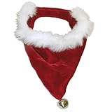 Outward Hound Kyjen  PP01862 Dog Santa Bandanna Holiday Pet Accessories, Small, Red