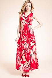 Autograph Crossover V-Neck Floral Print Maxi Dress