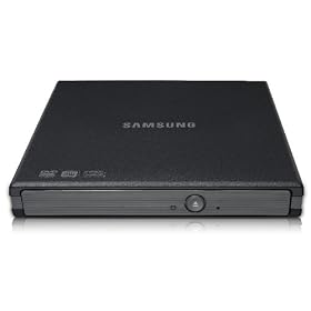 269856: Samsung SE-S084F External Slim DVD Writer - 24x CD-ROM/RW; 8/6x DVD±R; USB 2.0; Black (SE-S084F/RSBS)