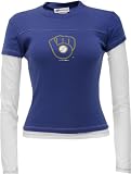 Milwaukee Brewers Women's Cooperstown Long Sleeve Layered Tee