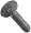 Galvanized Steel Carriage Bolt, Oval Head, 1/2