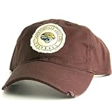 Urban Boundaries - Jacksonville Jaguars Tattered Patch Slouch Fit Baseball Hat - Washed Chocolate Brown