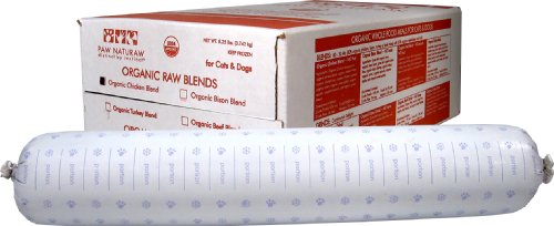 Paw Naturaw Organic Chicken Blend, 22-Ounce Rolls in Boxes (Pack of 6)