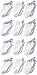 Fruit of the Loom Girl's 12 Pack Low Cut Socks with Pom, , Shoe Size: 6-10.5 (small)