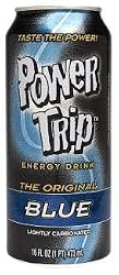 Power Trip Energy Drink, Original Blue, 16 Ounce Can (Pack of 24)