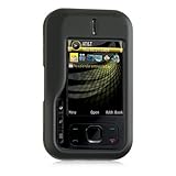 Premium Rubberized Hard Snap-on Case for Nokia Surge 6790 AT&T - Black