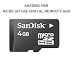 Electronics : Sandisk 4gb Micro Sd High Capacity Flash Memory Card (microSDHC)