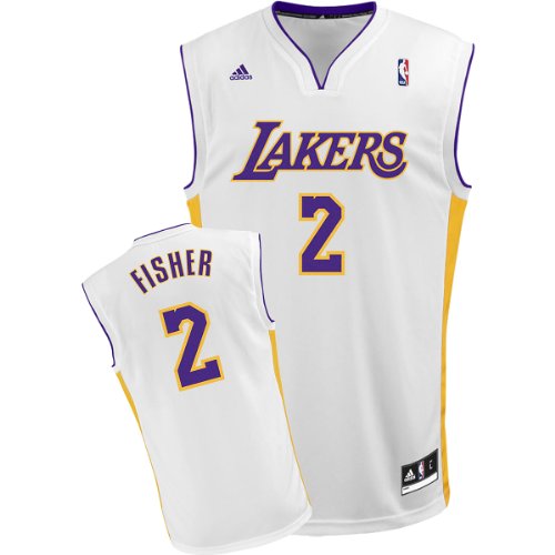 Adidas Los Angeles Lakers Derek Fisher Youth (Sizes 8-20) Revolution 30 Replica Alternate Jersey Extra Large