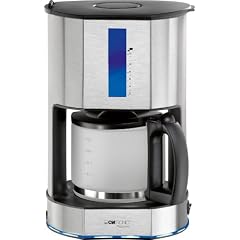 Clatronic 263099 KA 3301 Kaffeemaschine 12-15 Tassen satinierte Kanne, Titanium