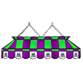 Imperial Milwaukee Bucks Licensed 40-Inch Rectangular Stained Glass Billiard Table Light