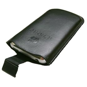 Iphone and Iphone 3g Iphone 3G S 3GS Pull Out Tab Leather Sleeve Case