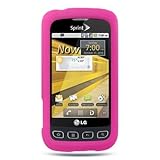 LG Optimus S (LS670) Sprint Gel Skin Case / Hot Pink