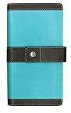 Holy Bible: New International Version, Chocolate/Aqua, Trimline Italian Duo-tone