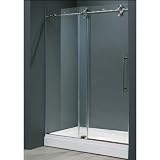 Vigo Industries VG6041STCL4874 Frameless Tempered Glass Sliding, Steel