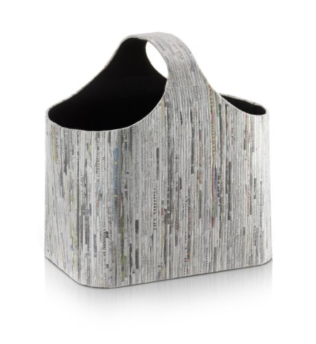 Recycled Newspaper Print Magazine Rack