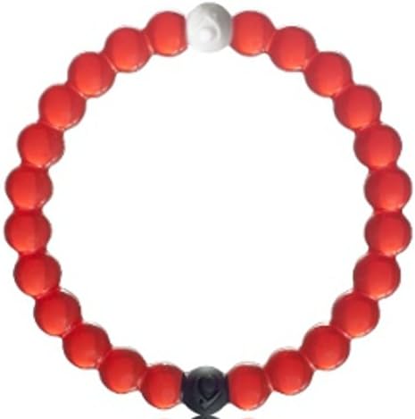 Lokahi Red Beaded Silicone Bracelet (Large 7")