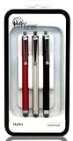 CCM® Capacitive iPad Stylus 3-Pack / iPad 2 Stylus, Kindle Fire, iPhone 4S, Motorola Xoom, Viewsonic gTablet, Thosiba Thrive, Superpad, Samsung Galaxy, Asus Eee Pad Transformer, Acer Iconia, HP Touchpad, BlackBerry Playbook (Black-Red-silver)