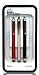 CCM® Capacitive iPad Stylus 3-Pack / iPad 2 Stylus, Kindle Fire, iPhone 4S, Motorola Xoom, Viewsonic gTablet, Thosiba Thrive, Superpad, Samsung Galaxy, Asus Eee Pad Transformer, Acer Iconia, HP Touchpad, BlackBerry Playbook (Black-Red-silver)