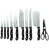 10Pc Diamond Cut Cutlery Set