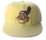 MLB Cleveland Indians New Era 59Fifty 100% Wool Custard Fitted Hat, 6 7/8