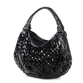 (Price/piece)Lovemautch Romantic Fashion Black Faux Leather Handbag & Shoulder Bag, Satchel Bag