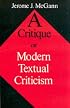 Critique of Modern Textual Criticism