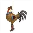 Cowboy Rooster Birdhouse