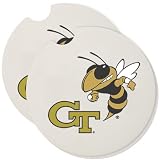 Georgia Tech Yellow Jackets 2-Pack Absorbent Car Coasters