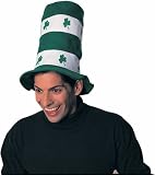 Green and White Stovepipe Hat