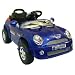 Mini Cooper Kids Ride On Electric Battery Powered Toy Car with Parental Remote - Blue