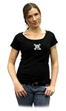 Moon Shine Attitude Attire Muddy Girl Front logo Black Short Sleeve