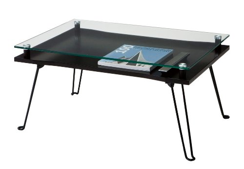 KOEKI ガラスローテーブル(折脚) FZ750GBR
