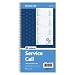 Adams Service Call Book, 5.25 x 11 Inch, Spiral Binding, 2-Part, Carbonless, 4 Messages per Page, 200 Sets, White and Canary (SC1155)