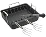Calphalon Classic Hard-Anodized Deep Roaster with Rack and Bonus Lifters and Baster
