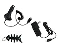 iShoppingdeals Bundle Accessory Kit for Nintendo DS Lite includes: Car Charger + Wall Charger + Fishbone keychain