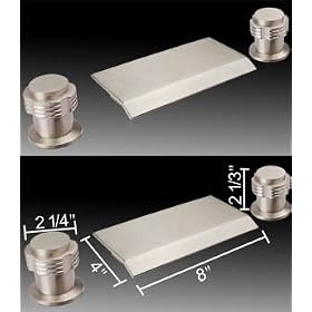 Buy 8 Wide Spout Bath Tub Faucet Bathtub Brushed Nickel by MEGA BRAND now!