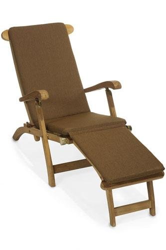 Steamer Cushion 2hx19w Teak Sunbrella