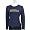 Michigan Wolverines Navy Blue Ladies Rhinestone Long Sleeve T-shirt