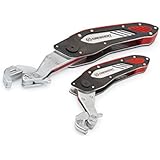 Crescent CFW2 2 Piece Folding Flip and Grip Ratcheting Wrench, Silver/Black/Red