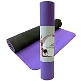 Eco Friendly Yoga Mat - Organic, Non Slip, Purple - Lifetime Guarantee