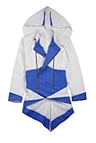 Cosplay Costume Hoodie/Jacket/Coat-10 Opitions for the fans,White with Blue,Men X-Large